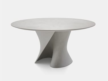 S TABLE - Round reconstructed stone table (Request Info).
