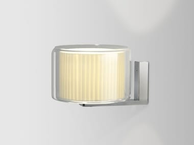 MERCER A - LED blown glass and fabric wall lamp (Request Info).