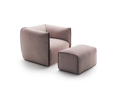 MIA - Upholstered fabric armchair with armrests (Request Info).