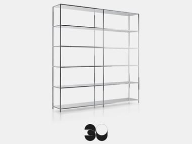 MINIMA - Sectional divider aluminium bookcase (Request Info).