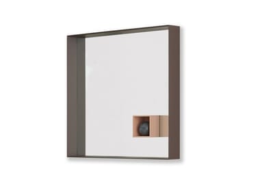 MIR - Square wall-mounted framed mirror (Request Info).