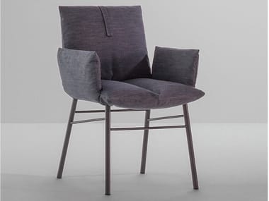 MISS PIL - Upholstered fabric chair with armrests (Request Info).