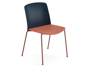 MIXU - Polypropylene and plywood stackable chair (Request Info).