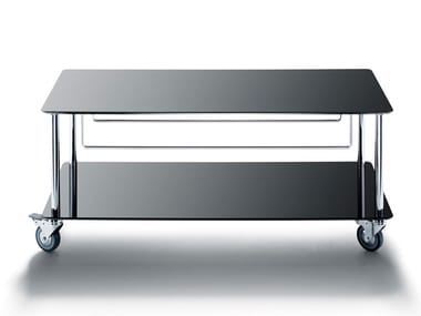 MOBY 2 - Laminate TV cabinet with castors (Request Info).