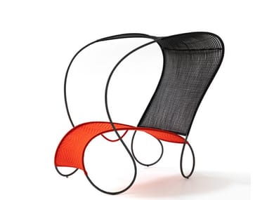 MODOU - Canopy polyethylene fibre sun lounger (Request Info).