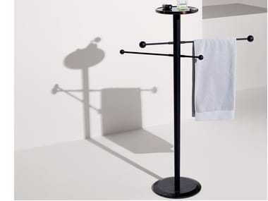 MOMENTS - Standing ash towel rack (Request Info).