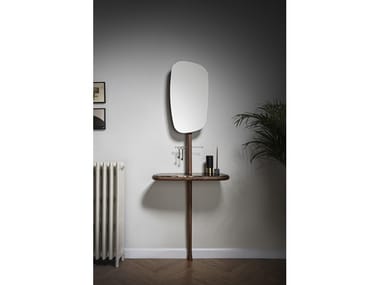MOMENTS - Dark Emperador marble hall mirror (Request Info).
