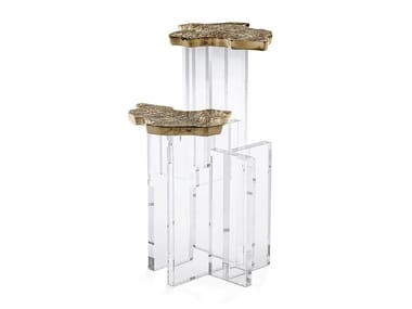 MONET - Brass high side table for living room (Request Info).