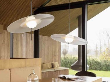 MONO - LED glass and aluminium pendant lamp with dimmer (Request Info).