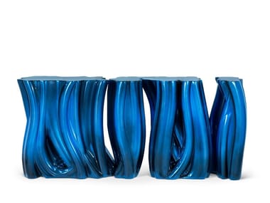 MONOCHROME - Glass-fibre console table (Request Info).