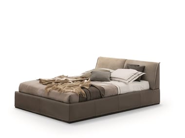 MONOLITH 2.0 - Upholstered leather storage bed (Request Info).