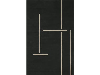 MONOLITH - Handmade rectangular wool rug (Request Info).