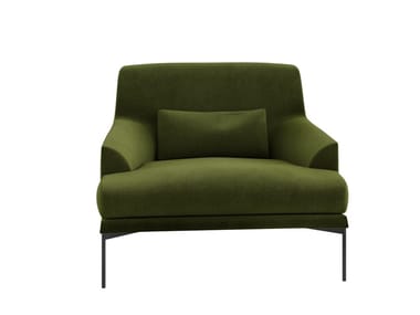 MONTEVIDEO - Fabric armchair with armrests (Request Info).