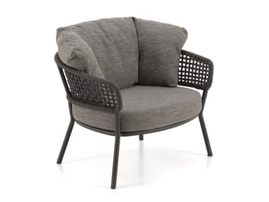 MOON ALU - Garden armchair with armrests (Request Info).