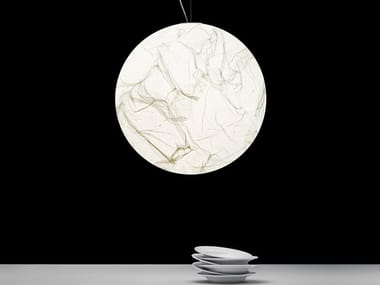 MOON - Japanese paper pendant lamp.