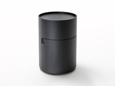 MOON SATELLITE - High side table with storage space (Request Info).