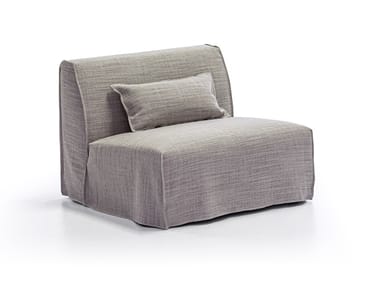 MORE 05 - Upholstered fabric armchair with removable cover (Request Info).