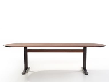 MOUNT - Oval wooden dining table (Request Info).