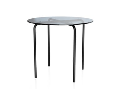MR 515 - Round glass coffee table for living room (Request Info).