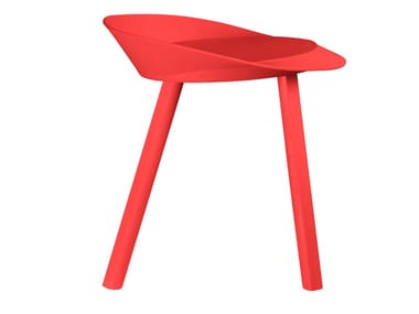 MR COLLINS - Wood veneer stool (Request Info).
