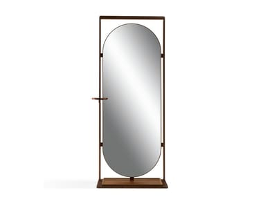 NARCISSE - Freestanding oval wooden hall mirror (Request Info).