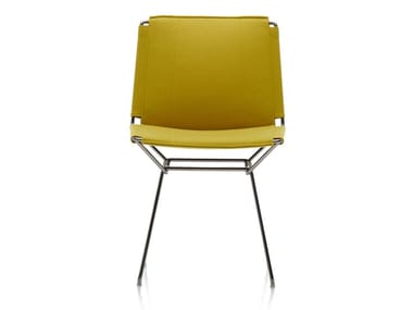 NEIL TEXTILE - Sled base fabric chair (Request Info).