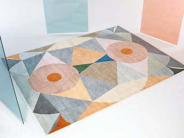 RITUALE - Handmade rectangular wool rug (Request Info).