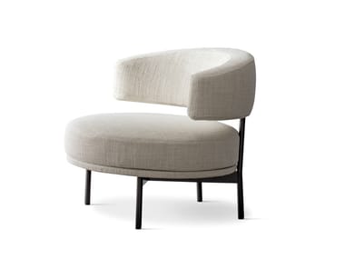 NEUILLY LOUNGE - Upholstered fabric armchair (Request Info).