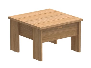 NEW ENGLAND - Teak coffee table / garden footstool (Request Info).