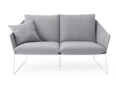 NEW YORK Outdoor - 2 seater fabric garden sofa with removable cover (Request Info).