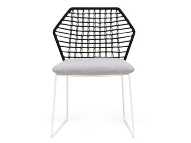 NEW YORK SOLEIL - Fabric garden chair with removable cover (Request Info).