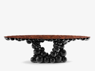 NEWTON BLACK WALNUT - Walnut dining table (Request Info).