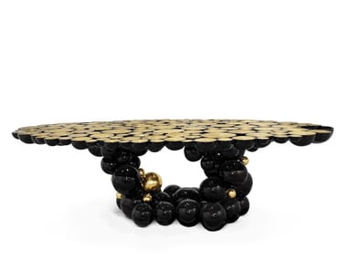NEWTON - Brass dining table (Request Info).