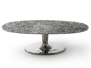 NEXT 147/148 - Oval aluminium coffee table (Request Info).