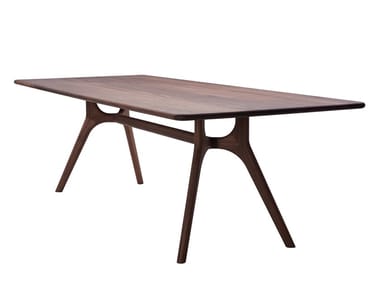 NIL - Rectangular solid wood dining table.