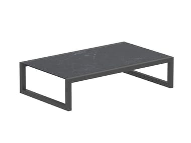 NINIX - Low rectangular garden side table (Request Info).