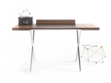 NOVELIST - Walnut writing desk with drawers (Request Info).