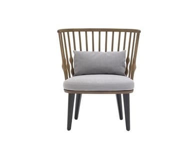 NUB BU1437 - Beech easy chair with integrated cushion (Request Info).