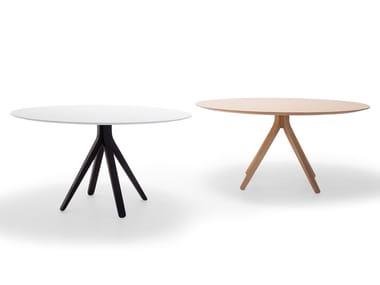 NUEZ TABLE - Round wooden table (Request Info).