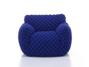 NUVOLA 05 - Fabric armchair with removable cover with armrests (Request Info).