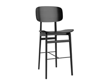 NY11 - Oak barstool with back (Request Info).
