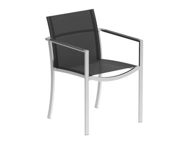 O-ZON - Batyline¢ç garden chair with armrests (Request Info).