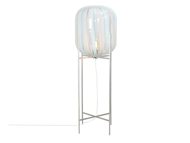 ODA STRIPES BIG - Blown glass floor lamp (Request Info).