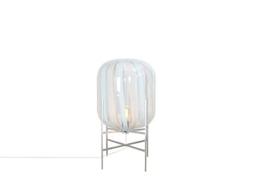 ODA STRIPES SMALL - Blown glass floor lamp (Request Info).