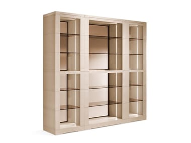 OLI - Freestanding sectional wooden bookcase (Request Info).