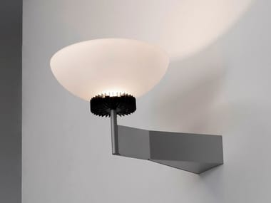 OLYMPIC - Dimmable glass and aluminium wall lamp (Request Info).