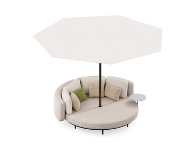 ORGANIX LOUNGE - Round fabric garden bed (Request Info).
