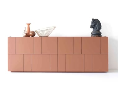 ORTELIA - Lacquered sideboard with doors with drawers (Request Info).