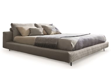 OWEN - Fabric double bed with upholstered headboard (Request Info).