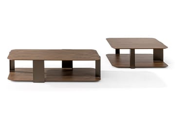 PADDLE - Low wooden coffee table (Request Info).
